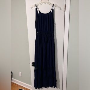 Blue floor length Dress